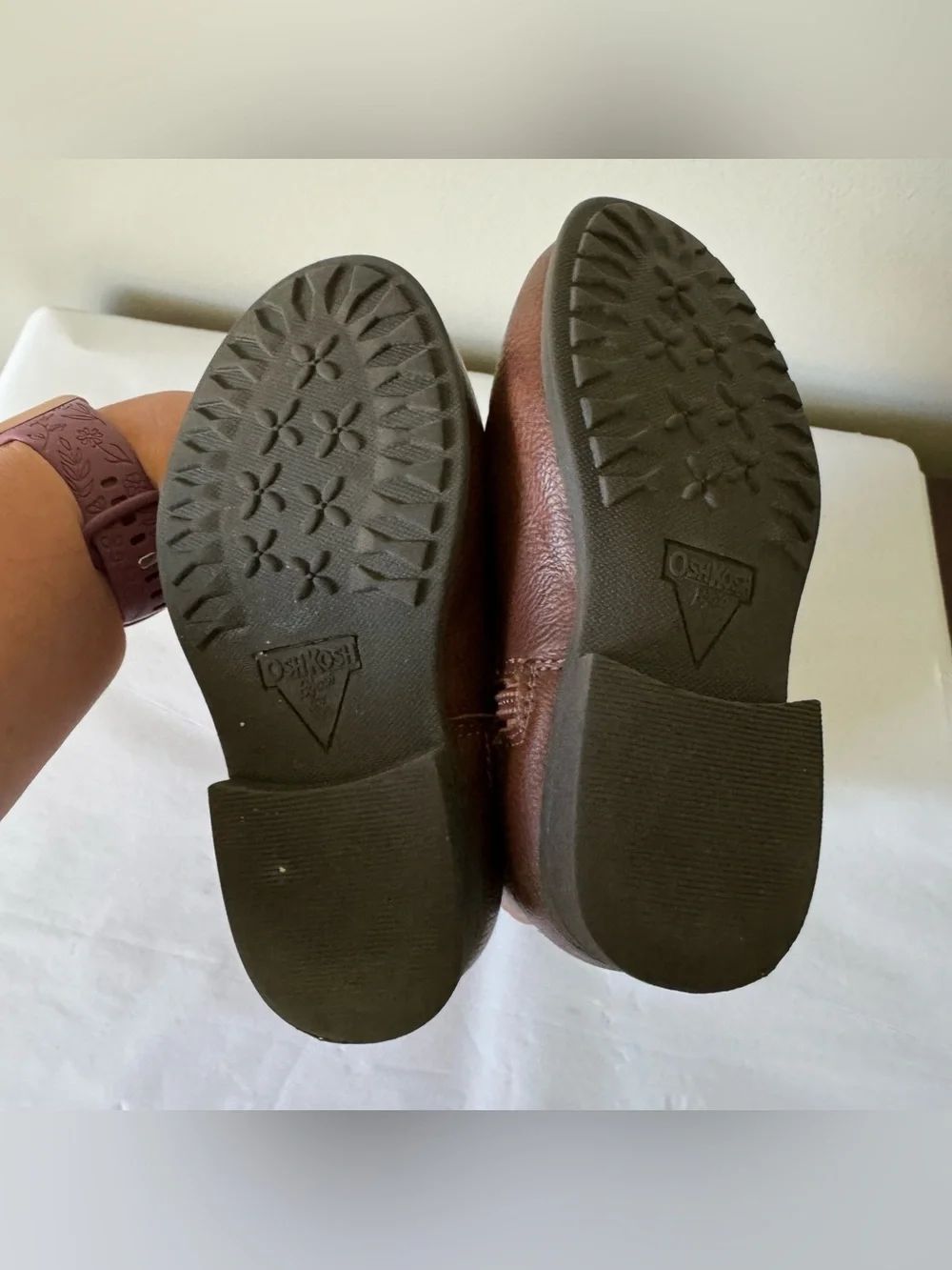 OSH KOSH Size 9 Toddler Brown Cowboy Cowgirl Brown Boots Girls